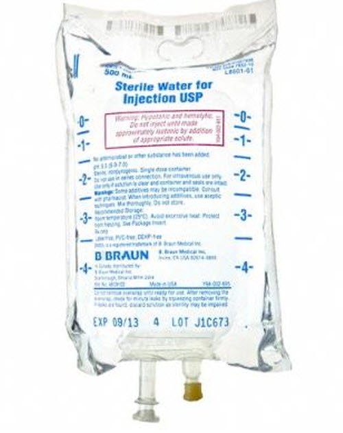 Sterile Water for Injection USP — Preservative Free